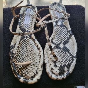 ** SOLD** Saks fifth Avenue Snake print sandals  sz 7